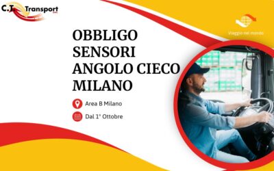 Obbligo sensori angolo cielo per mezzi e camion a Milano